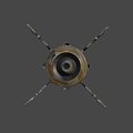 rocket explodes in germany 3d model