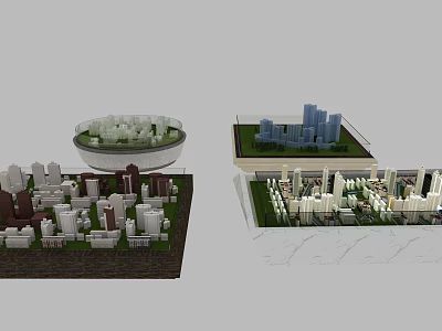 Commercial Urban Model Display Equipment For Architectural Planning And Design 3d model