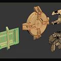 Precision Golden Metal Hardware Tools With Mechanical Parts And Various Shapes