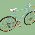 Non-motor vehicle bicycle 3d model