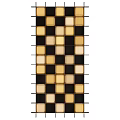 Elegant Luxury Chandelier Featuring Golden Brown Square Geometric Pattern for Modern Home Interior