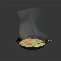 Ramen Bowl With Soft Boiled Egg Ham Slices Noodles In Black Bowl On Grey Background