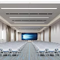 Modern Conference Hall Multi-function Hall Report Hall 3d model