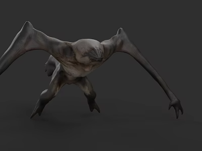 Winged Fantasy Monster With Sharp Claws 3D Model Game Movie Character 3d model