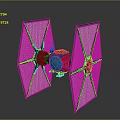 modern satellite artificial satellite 3d model
