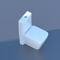 White Ceramic Modern Toilet With Sleek Design And Comfortable Seat For Bathroom Use