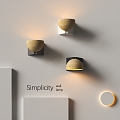 Modern wall lamp personalized wall lamp creative wall lamp 3d model