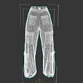 Black And White Cargo Pants With Multiple Pockets Loose Fit Design