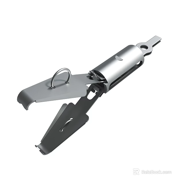 Other Industrial Metal Mechanical Clamp With Ring And Lever 3d model 