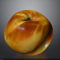 Fresh Ripe Peach With Orange Red And Yellow Skin Juicy And Delicious On Black Background