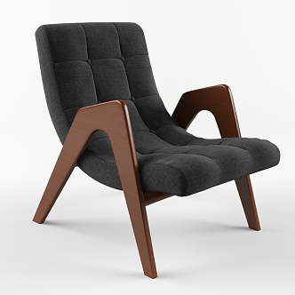 American Casual Single Chair 3d model