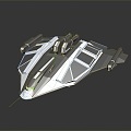 Spaceship Space Ship Science Fiction Fighter Aircraft 3d model