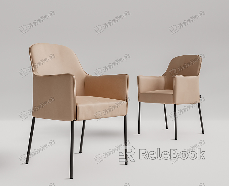 Modern Dining Chair Leather Single Chair Dining Chair model