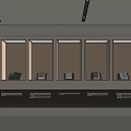 Elegant Modern Display Cabinets With Glass Doors And LED Lighting For Retail Products