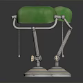 Modern Green Furniture Table Lamp With Metal Stand And Smooth Design