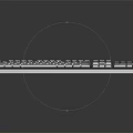 Slim Profile Computer Keyboard With Backlit Keys Ergonomic Design And Aluminum Base