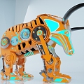 Machine Machinery Technology Cattle Ornaments Toys 3d model