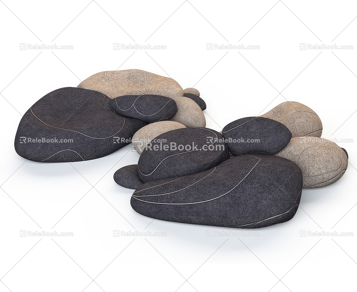 cobblestone cobblestone sofa creative sofa 3d model