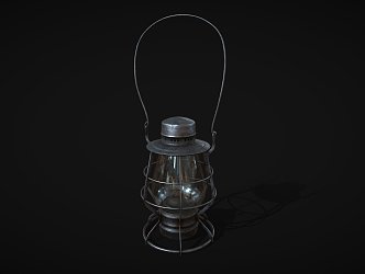 Industrial LOFT Kerosene Lamp 3d model