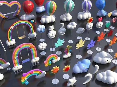 Modern Beauty Clouds Clouds Beauty 3d model