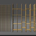 Wooden Room Dividers With Vertical Slat And Multi Compartment Shelf Designs