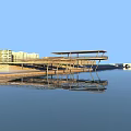 Urban Waterfront Landscape With High Rise Buildings Green Spaces And River