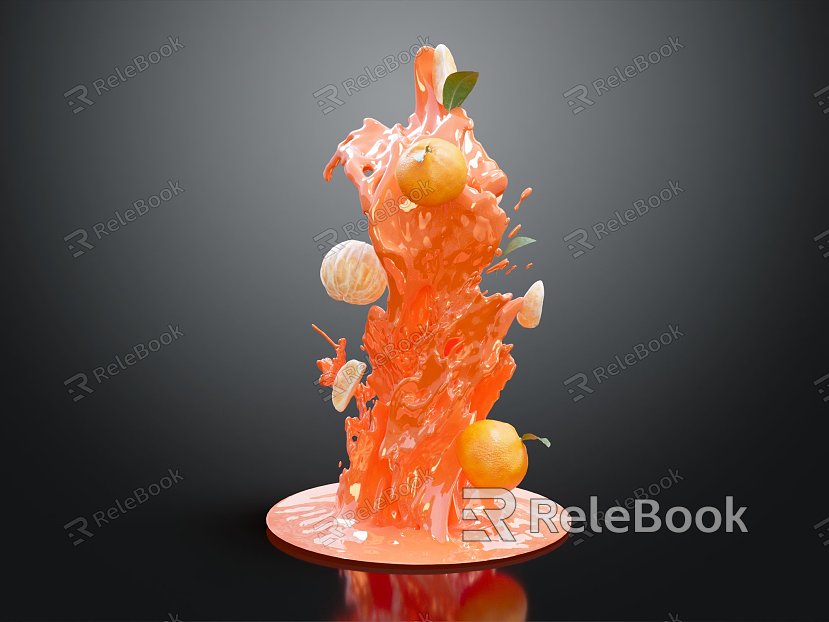 Modern Beverage Advertising Juice Juice Advertising Juice Orange model