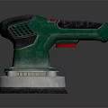 Green Electric Power Sander With Ergonomic Handle Abrasive Disc For Woodworking Professional Hardware Tool