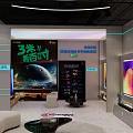 Philips Mall Retail Counter With Modern Design And Multiple TV Screens