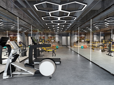 Industrial wind gym fitness equipment chandelier model