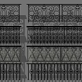 Ornamental Metal Fence Railings With Intricate Patterns For Balcony Design