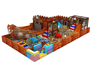 Modern Naughty Castle Pirate Ship model