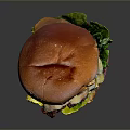 Juicy Beef Burger With Golden Bun Melted Cheese Fresh Lettuce And Tender Patty