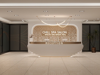 Front Desk Front Office Lobby Office Lobby 3d model