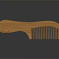 Natural Wooden Comb With Smooth Handle And Fine Grooming Teeth For Daily Use