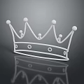 Stylish White Crown Headwear with Round Beads and Circular Cutouts Design