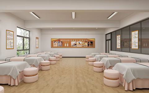 Beauty Bed Training Classroom Beauty Training Classroom 3d model