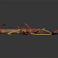 Traditional Handmade Tools With Leather Straps Wooden Handles And Metal Hooks