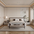 New Chinese bedroom 3d model