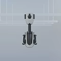 Modern Projection Monitoring Device Wall Mounted Security Surveillance With White Black Design