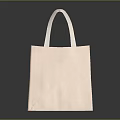 Brown Kraft Paper Tote Bag With Beige Handles Simple Design For Clothing Accessories