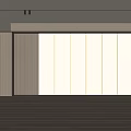 Modern Living Room Interior With Wooden And White Panel Walls And Light Strips