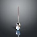 Shiny Reflective Silver Stainless Steel Spoon For Daily Kitchen Dining Utensil