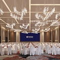 Modern Ballroom 3d model