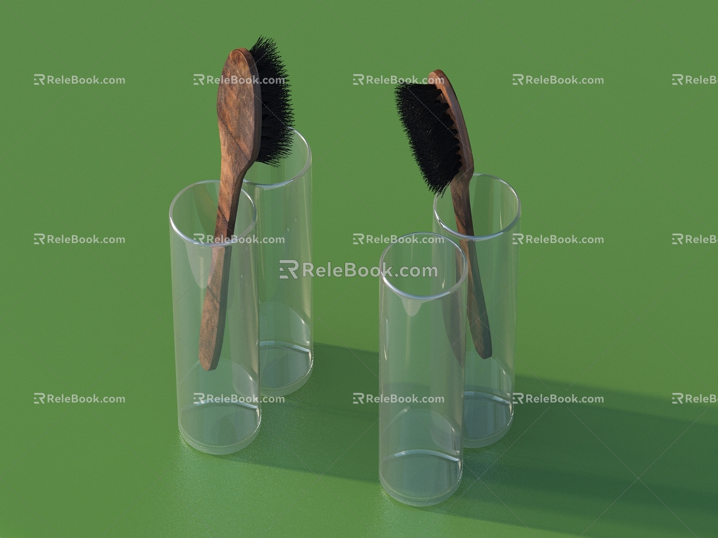 Modern glass cup brush glass cup daily necessities model