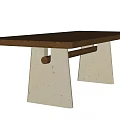NAVASOTA Modern Dining Table Modern Dining Table Rectangular Dining Table Wood Grain Dining Table 3d model