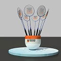 Vibrant Photo Check In Spot With Orange Frame Structure Sporty Figure Posters And Badminton Rackets
