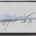 Realistic Aircraft High Model MQ9 UAV Unmanned Reconnaissance Aircraft Reaper Reaper Reaper Reaper New Unmanned Combat Aircraft US Air Force 3d model