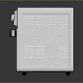 BELLA Silver Mini Computer Host With Metal Shell Display Screen And Transparent Panel