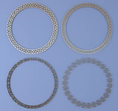 New Chinese Metal Carving 3d model